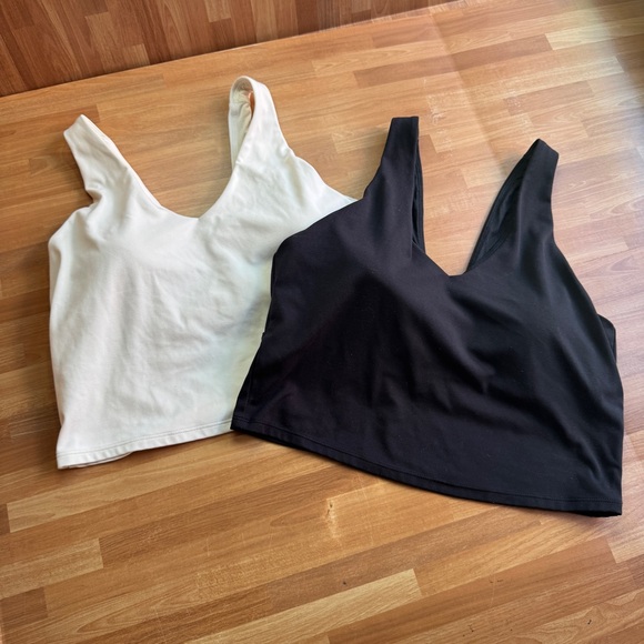 All in motion sports bra bundle size large black and white removable pads - Picture 1 of 16